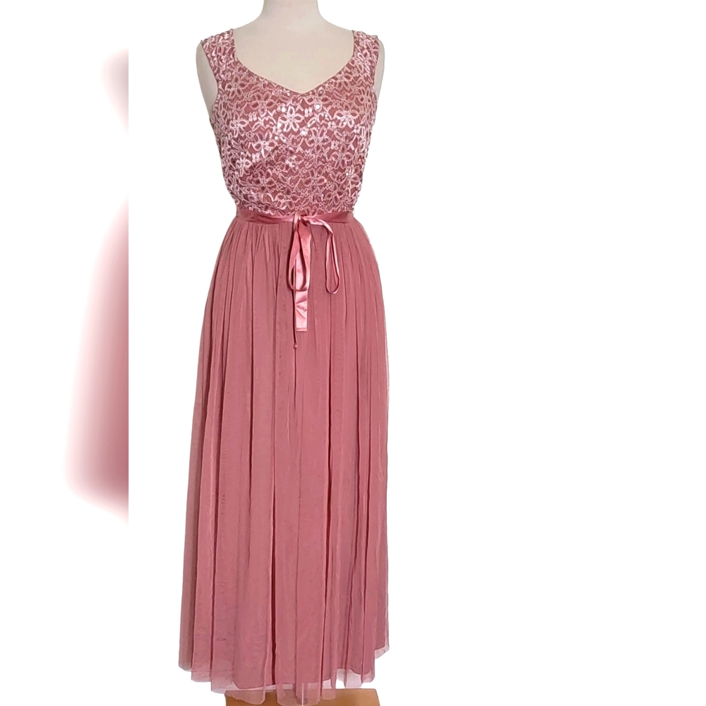 Cardalate Lace Embellished Sequins Tullie Maxi Dress